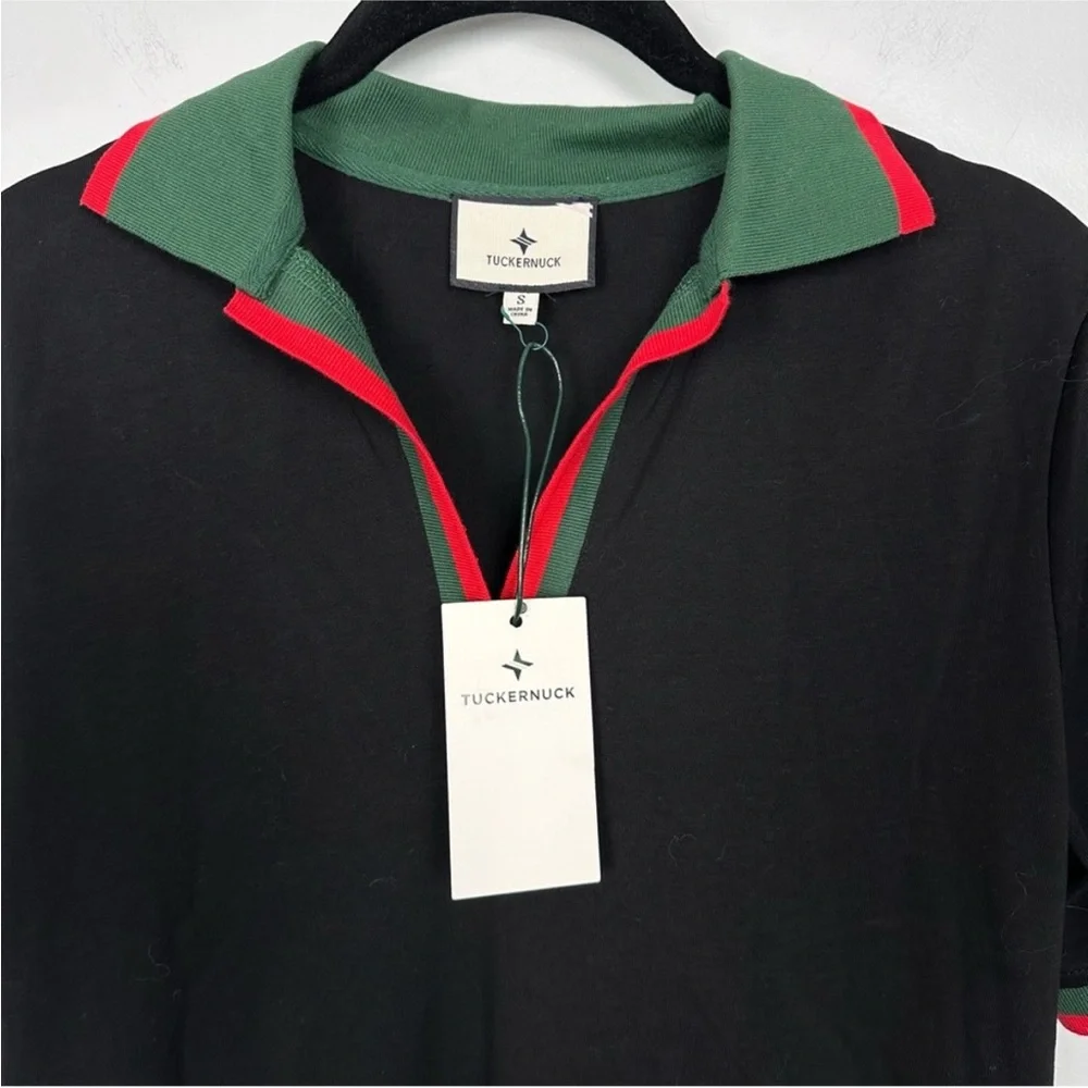 TUCKERNUCK Black Hutton Polo Dress Small - Picture 9 of 14